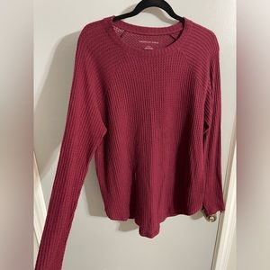 Soft & Sexy Waffle Knit Long Sleeve Tee